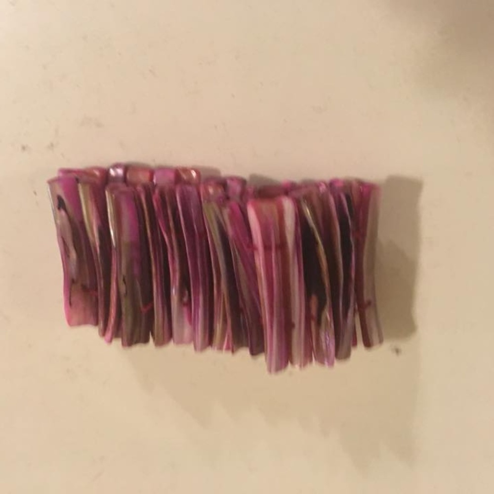 Purple shell bracelet